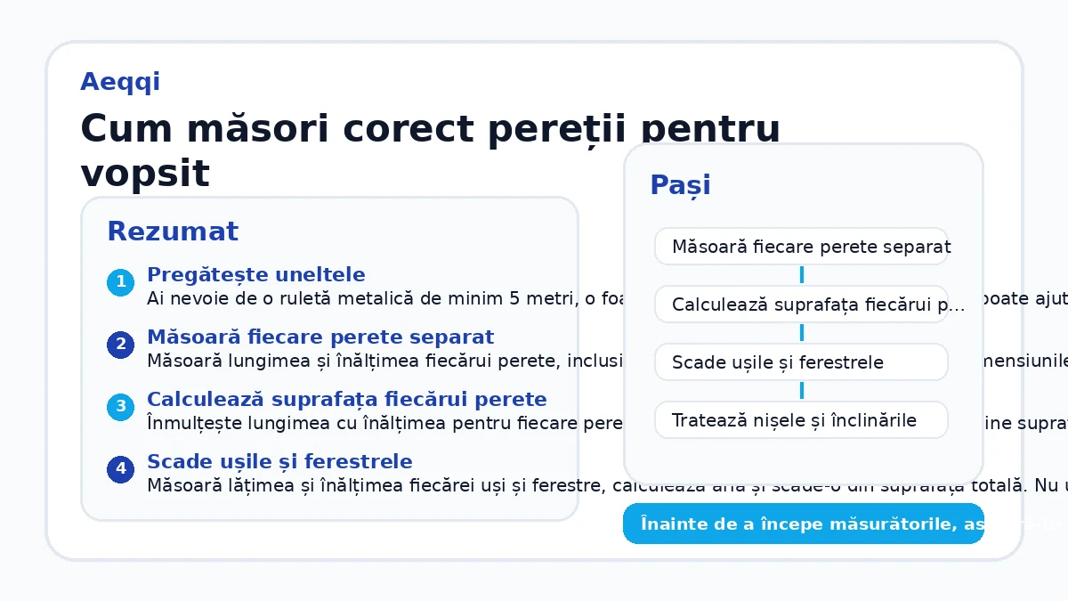 Cum măsori corect pereții pentru vopsit