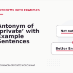 Antonym of ‘private’ with Example Sentences