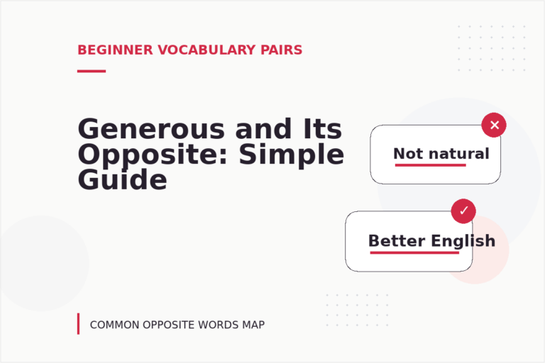 Generous and Its Opposite: Simple Guide Generous and Its Opposite: Simple Guide